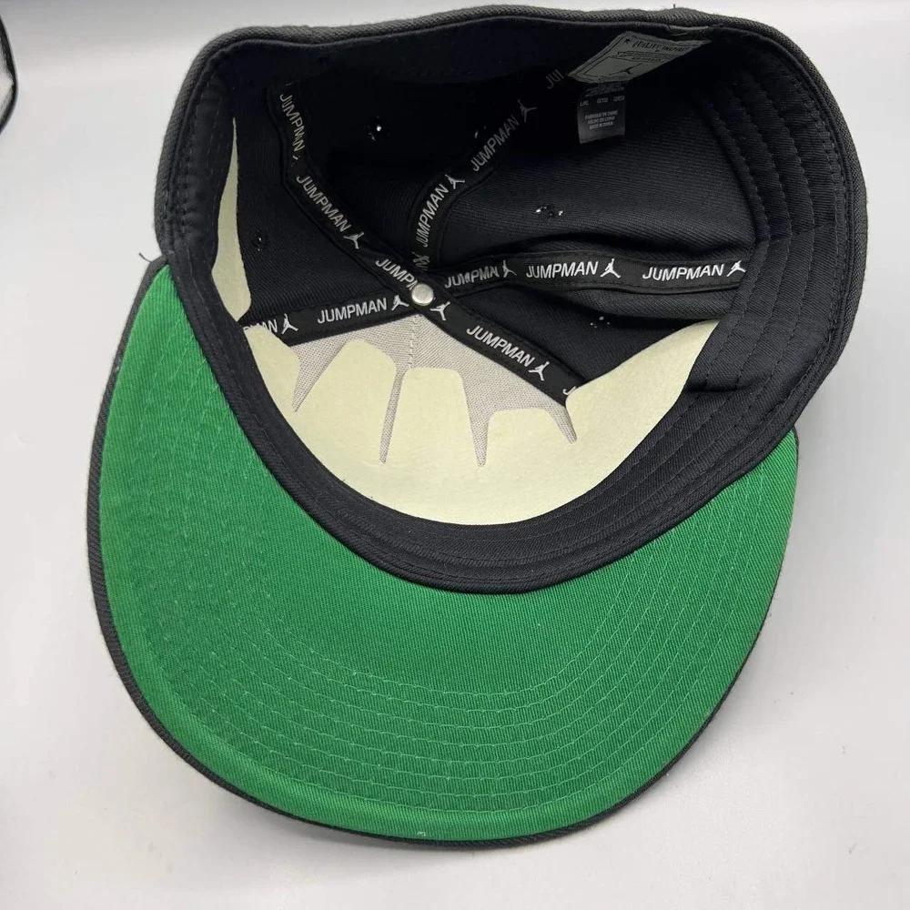 Air Jordan Hat Men L-XL Black‎ Green Jumpman Snap Back Cap New
